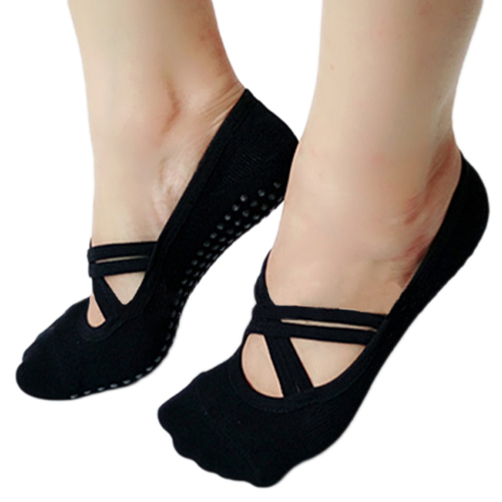 Grip Sock Yoga - Yoga Socks Women Black Non Skid