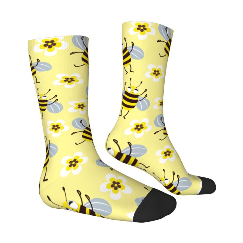 Custom Cool Mens Funny Bees Fl - đánh giá và giá Dress Sock Men