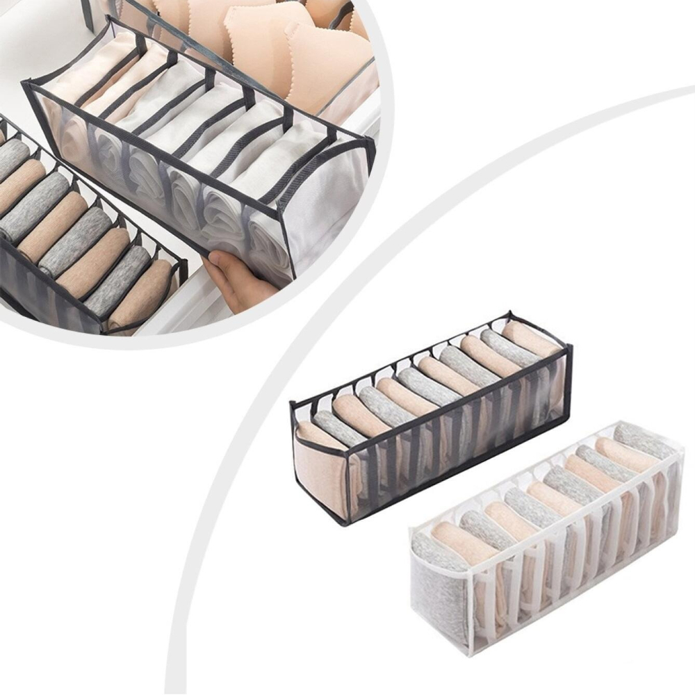 7 Grids Underwear Drawer Organ - đánh giá và giá Sock Organizer Tray