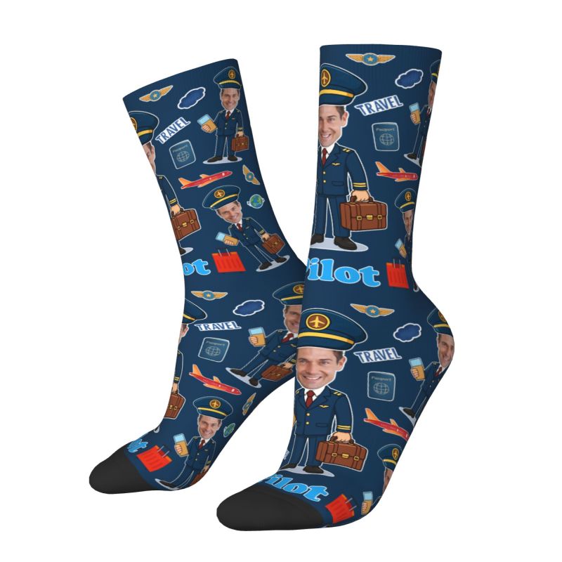 Novelty Men's Funny Pilot Cust - đánh giá và giá Dress Sock Men