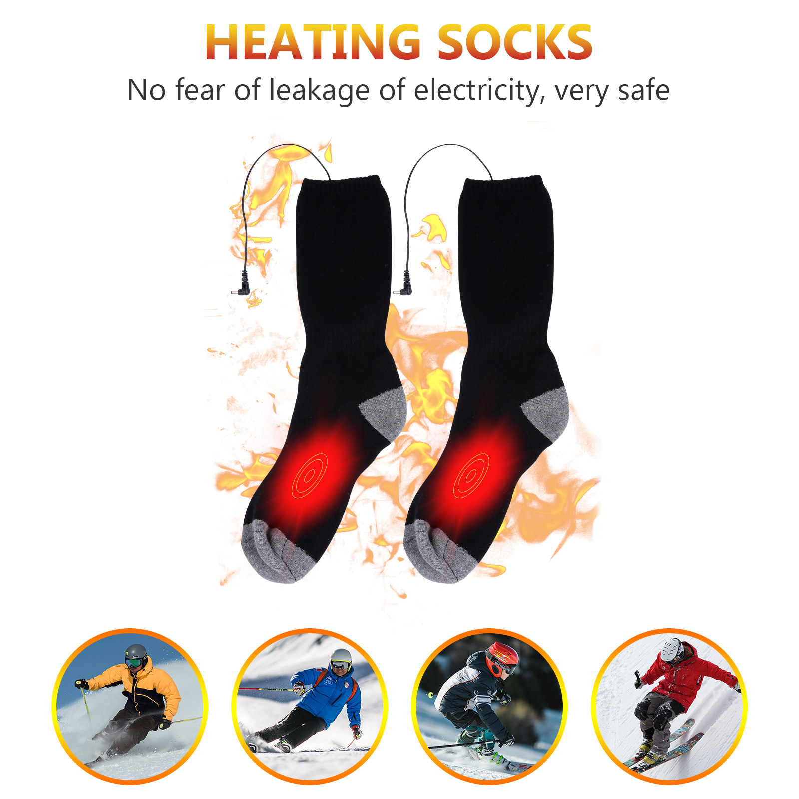 1Set Heated Thermal Socks Warm - đánh giá và giá Thermal Sock Winter