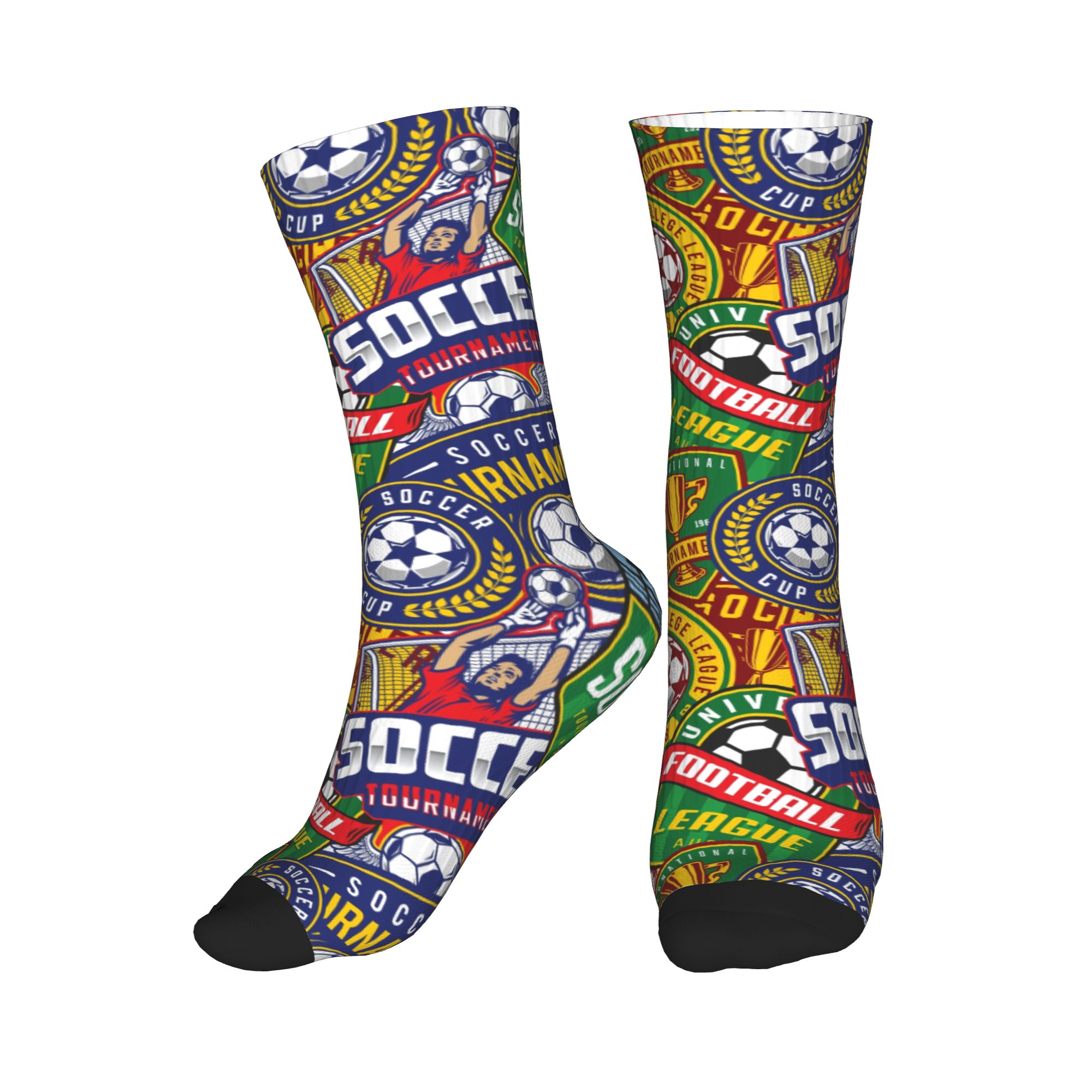 Retro Soccer Badge Green Red S - đánh giá và giá Dress Sock Men
