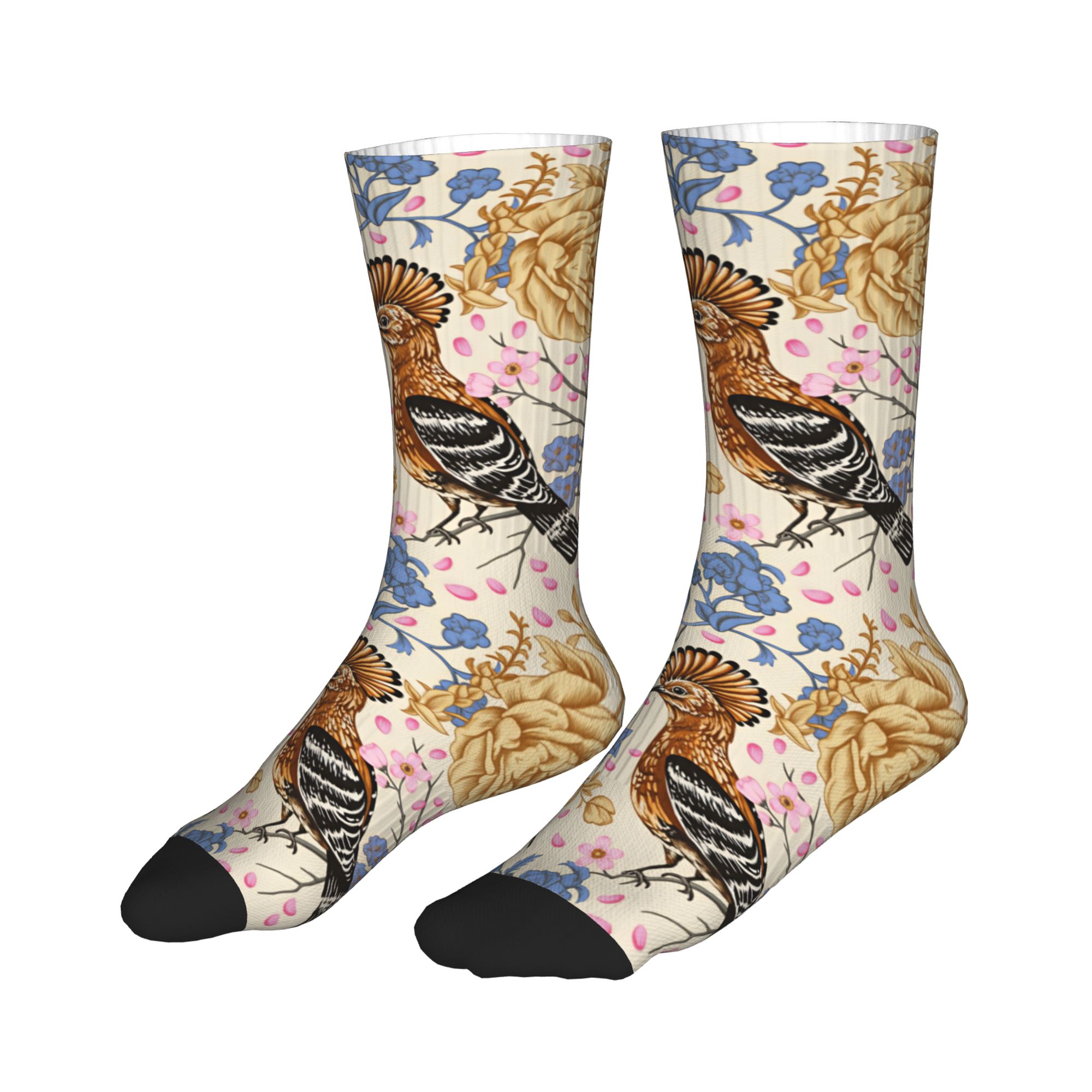 Hoopoe Bird Blue Peony Vintage - đánh giá và giá Dress Sock Men
